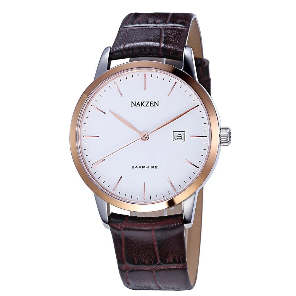 NAKZEN Top Brand Mens Quartz watch Waterproof Luminous Sapphire Crystal Mirror Classic Watches Male Electronic Wristwatch Clock-8
